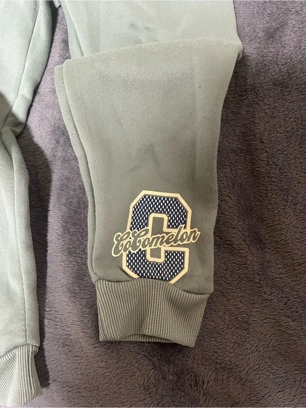 OshKosh B'gosh Olive Green Coco Melon Sweater and Joggers Set